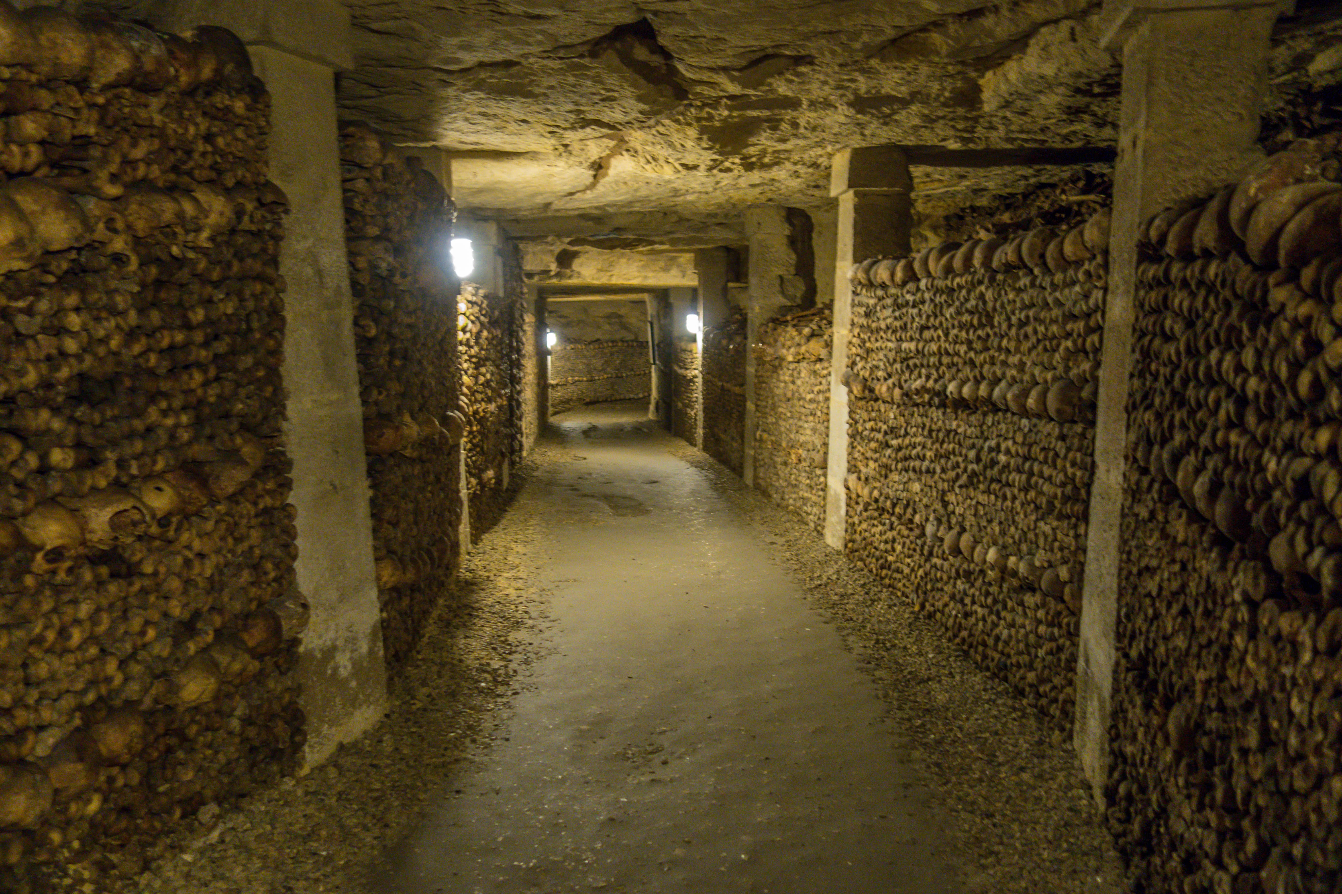 Catacombs of Paris tunnel